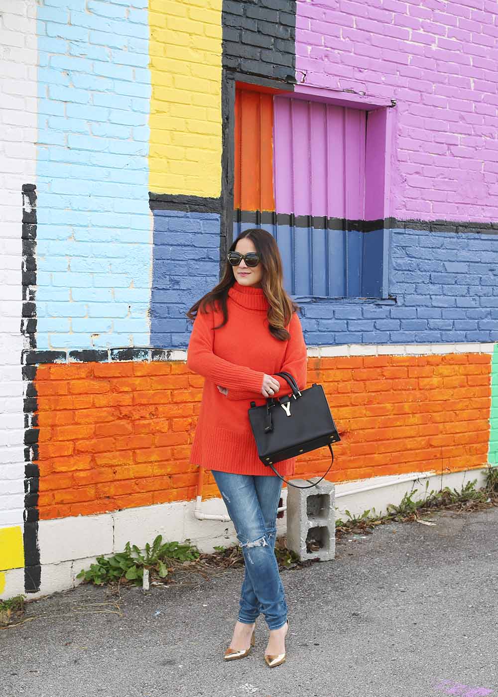 Orange Oversized Sweater