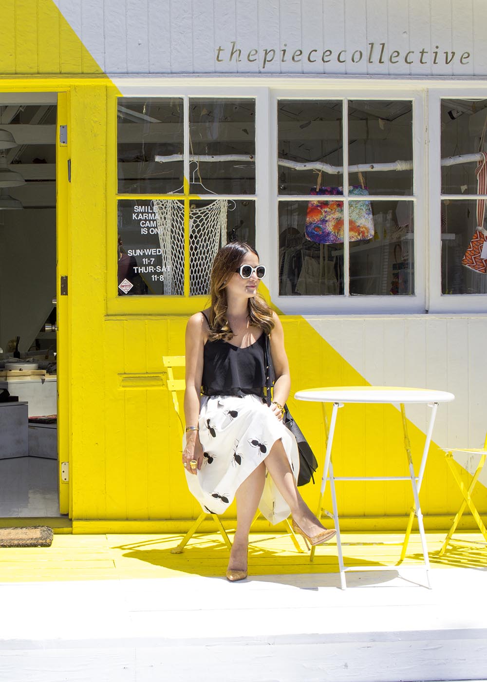 Venice Beach Yellow White Building