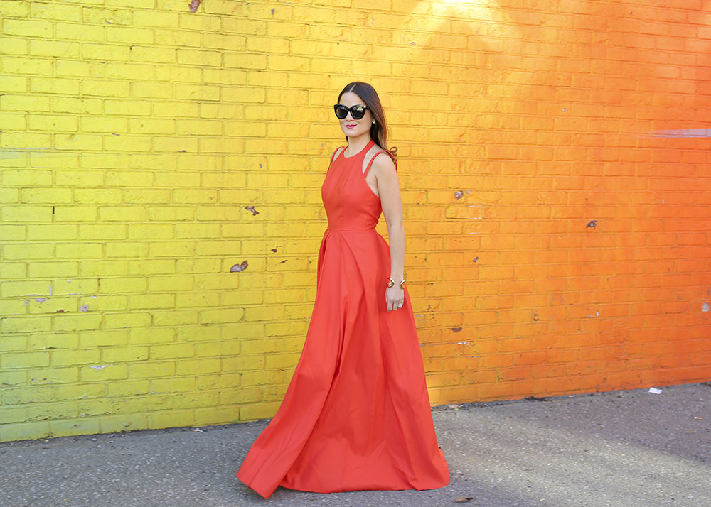 Alexis Contessa Dress Orange Maxi Gown