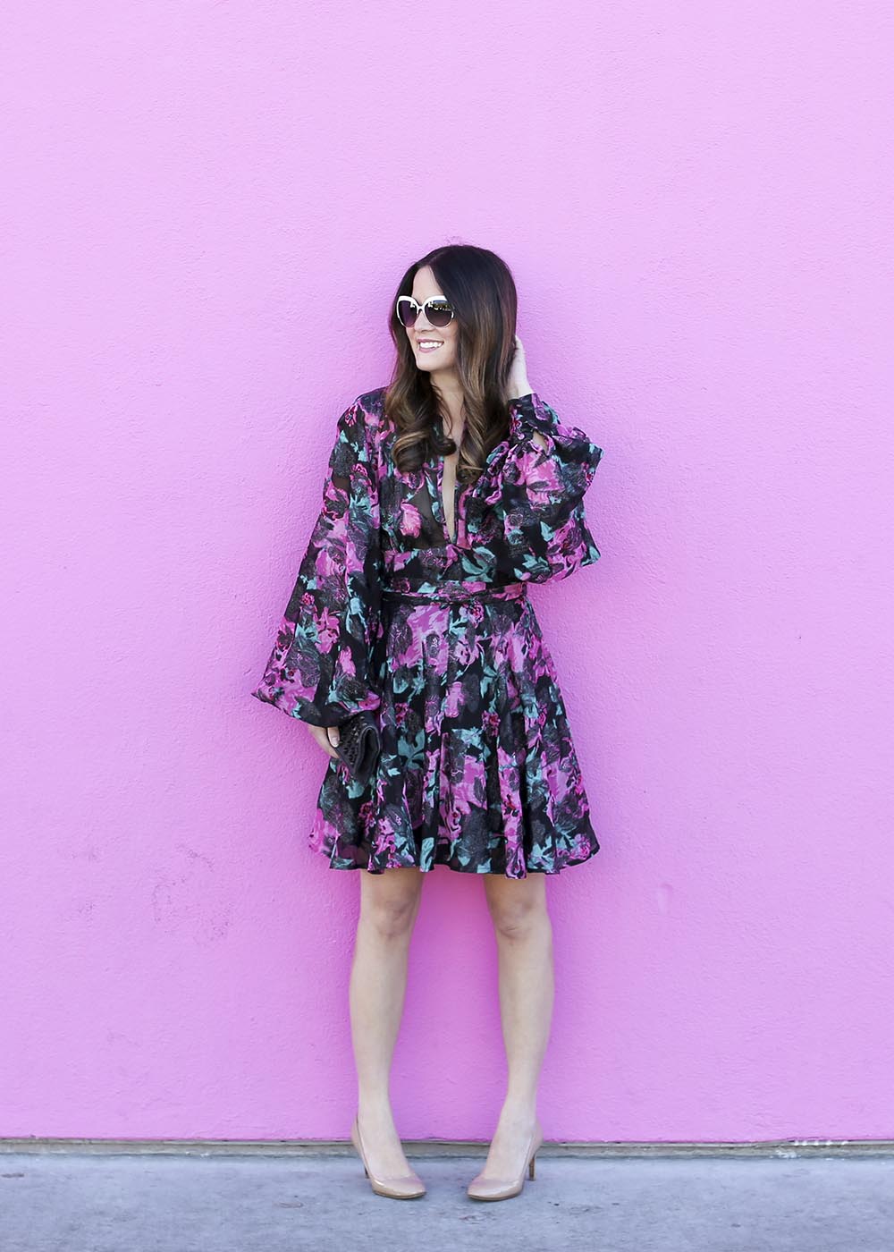 Pink Floral Dress