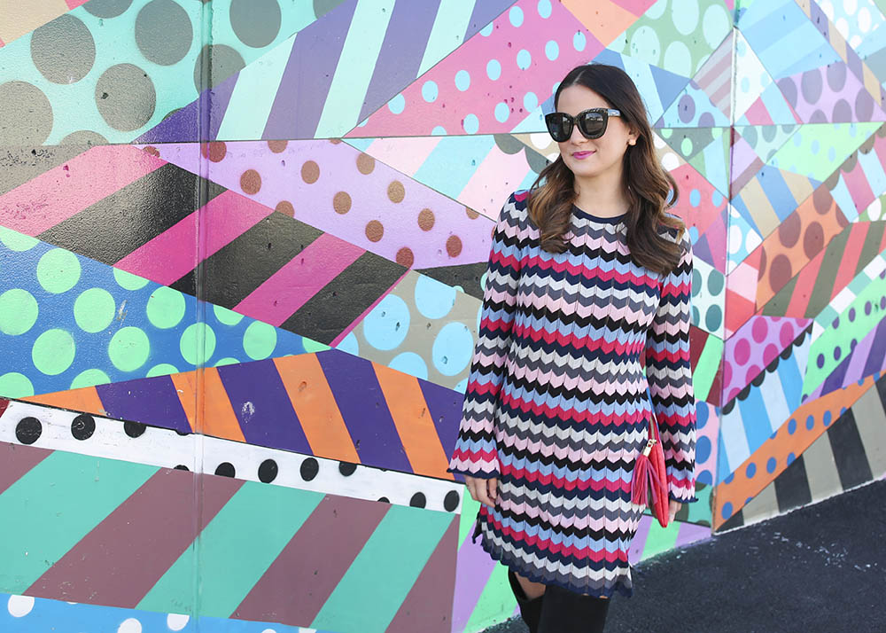 Chevron Sweater Dress