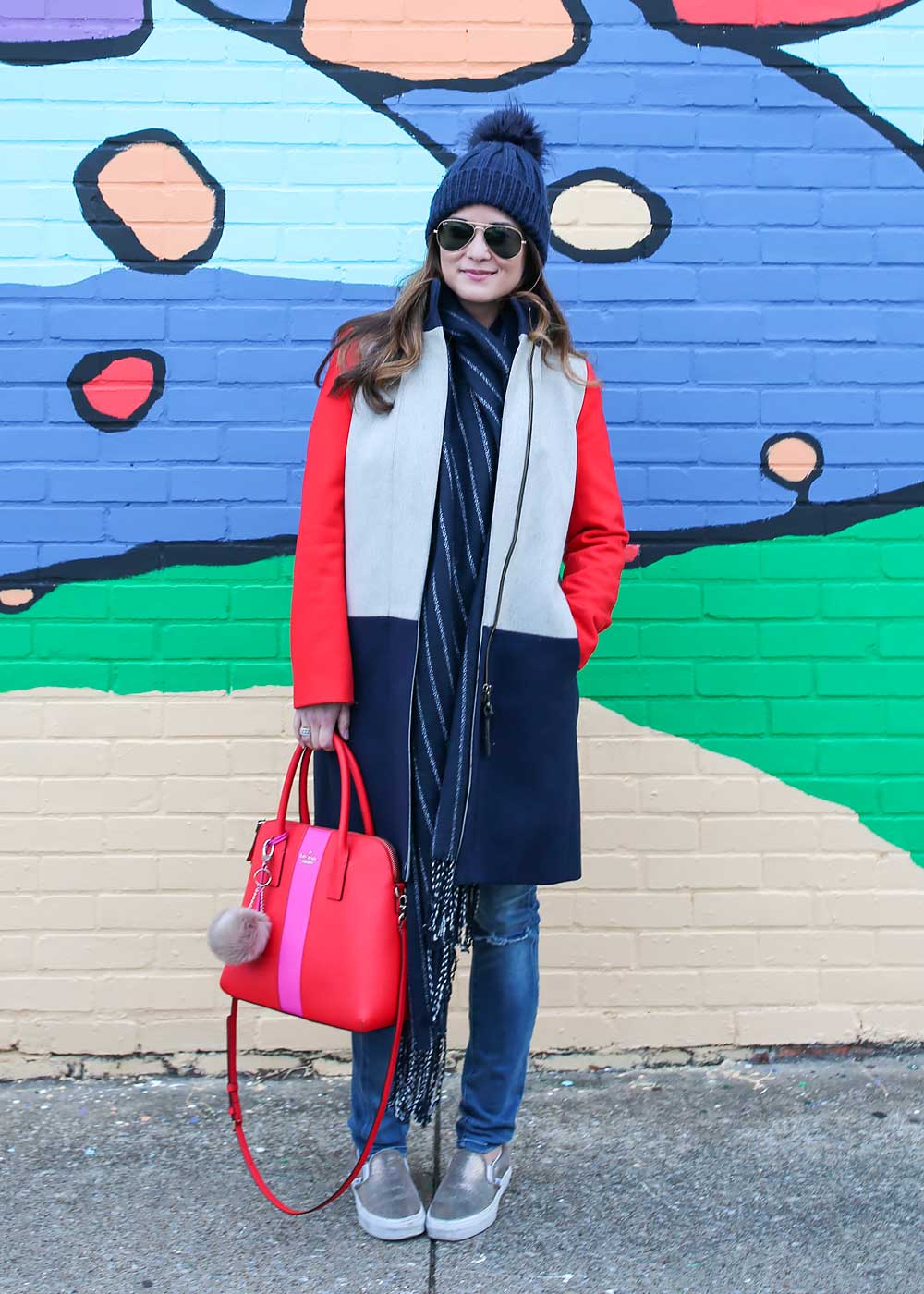 J. Crew Colorblock Coat