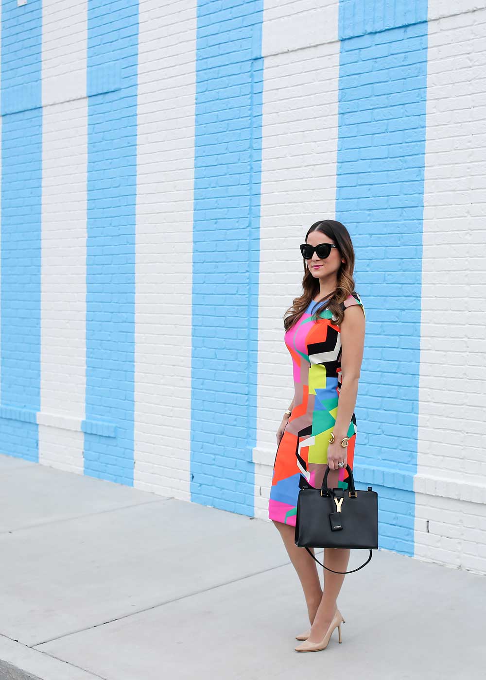 Blue White Stripe Wall Nashville