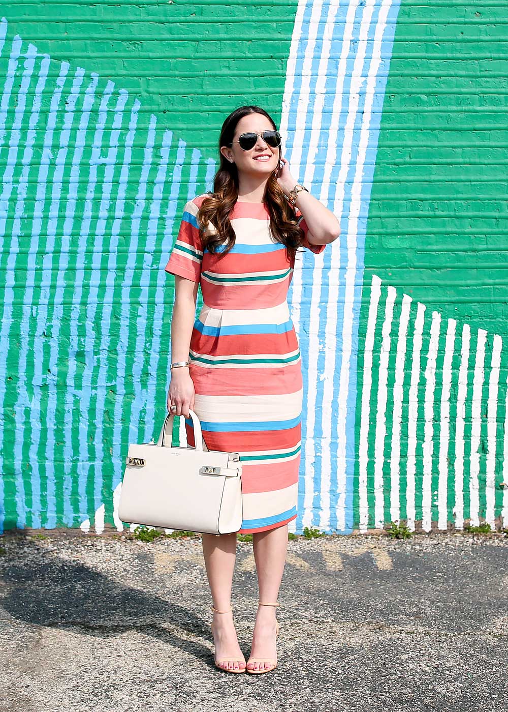 Striped Pencil Dress