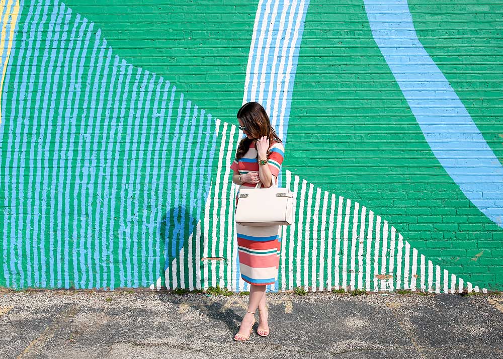 Ivory Leather Tote Bag