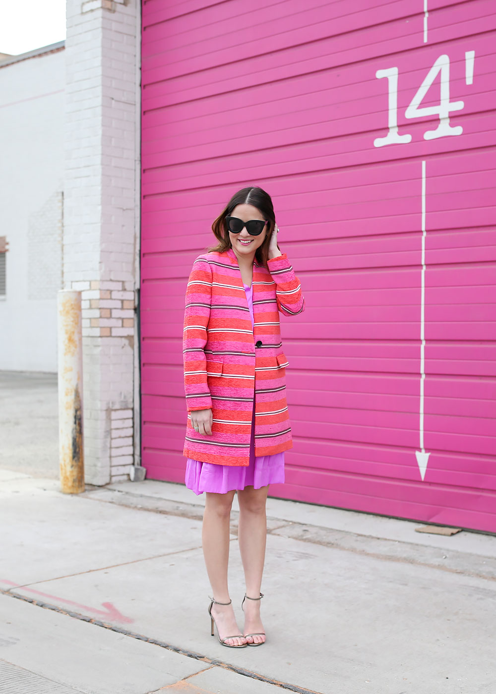 Colorful Striped Spring Coat