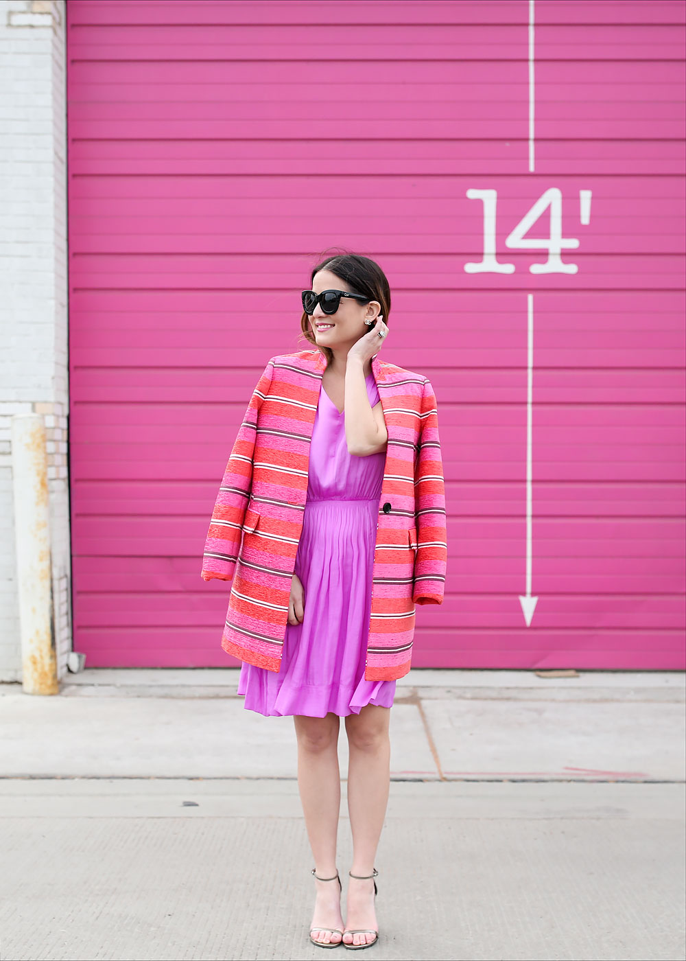 Pink Striped Coat