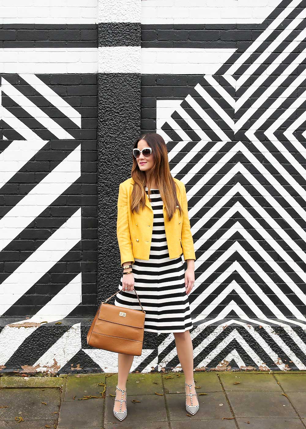 Yellow Double Breasted Blazer