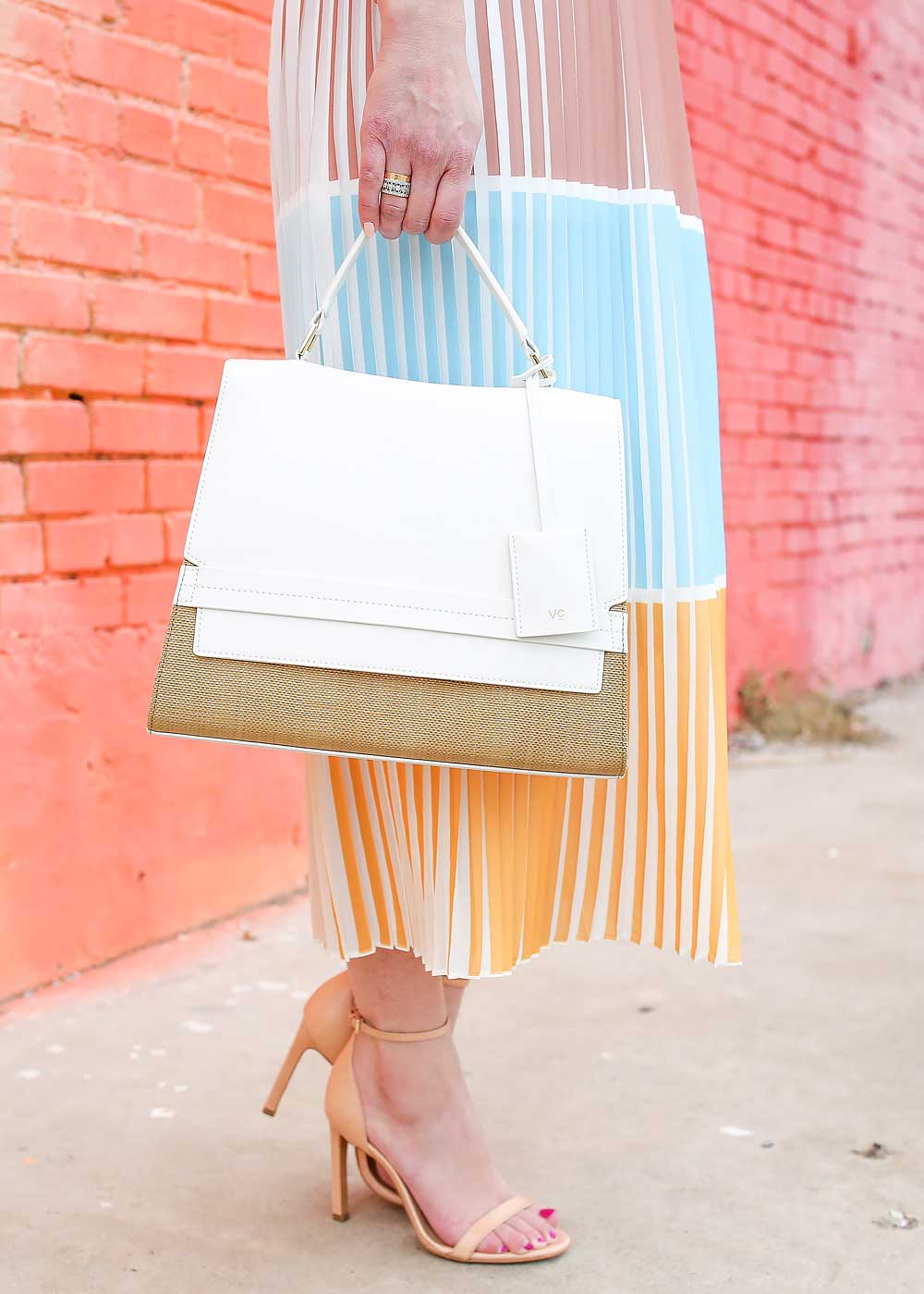 White Purse Outfit