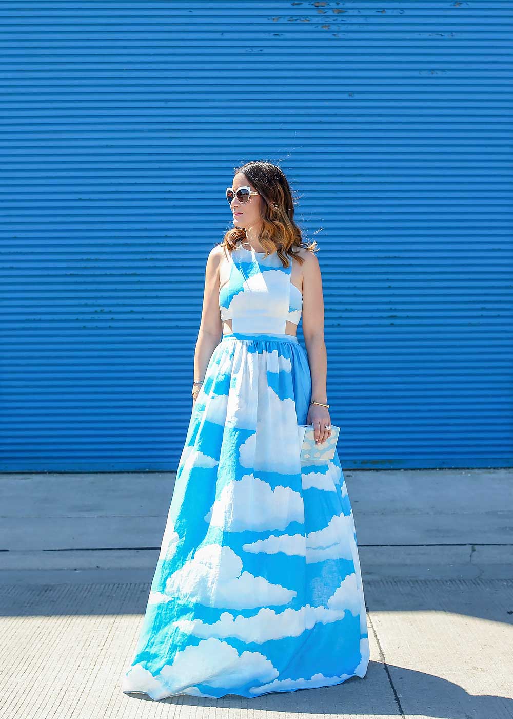 Maxi Blue Cloud Dress Ballgown plandetransformacion.unirioja.es