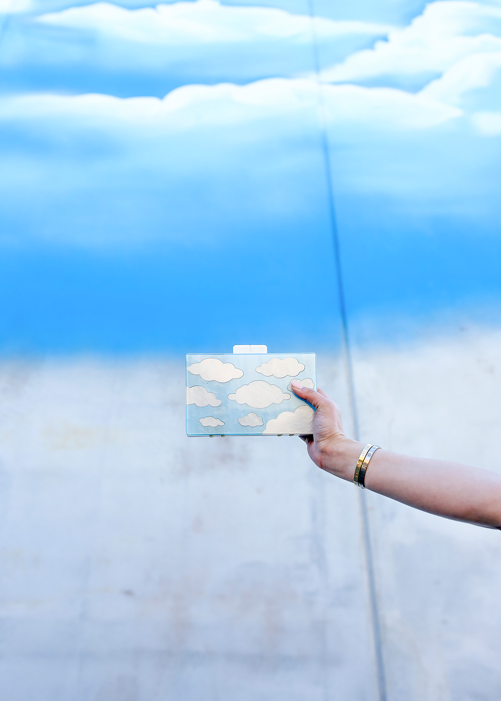 Acrylic Cloud Clutch