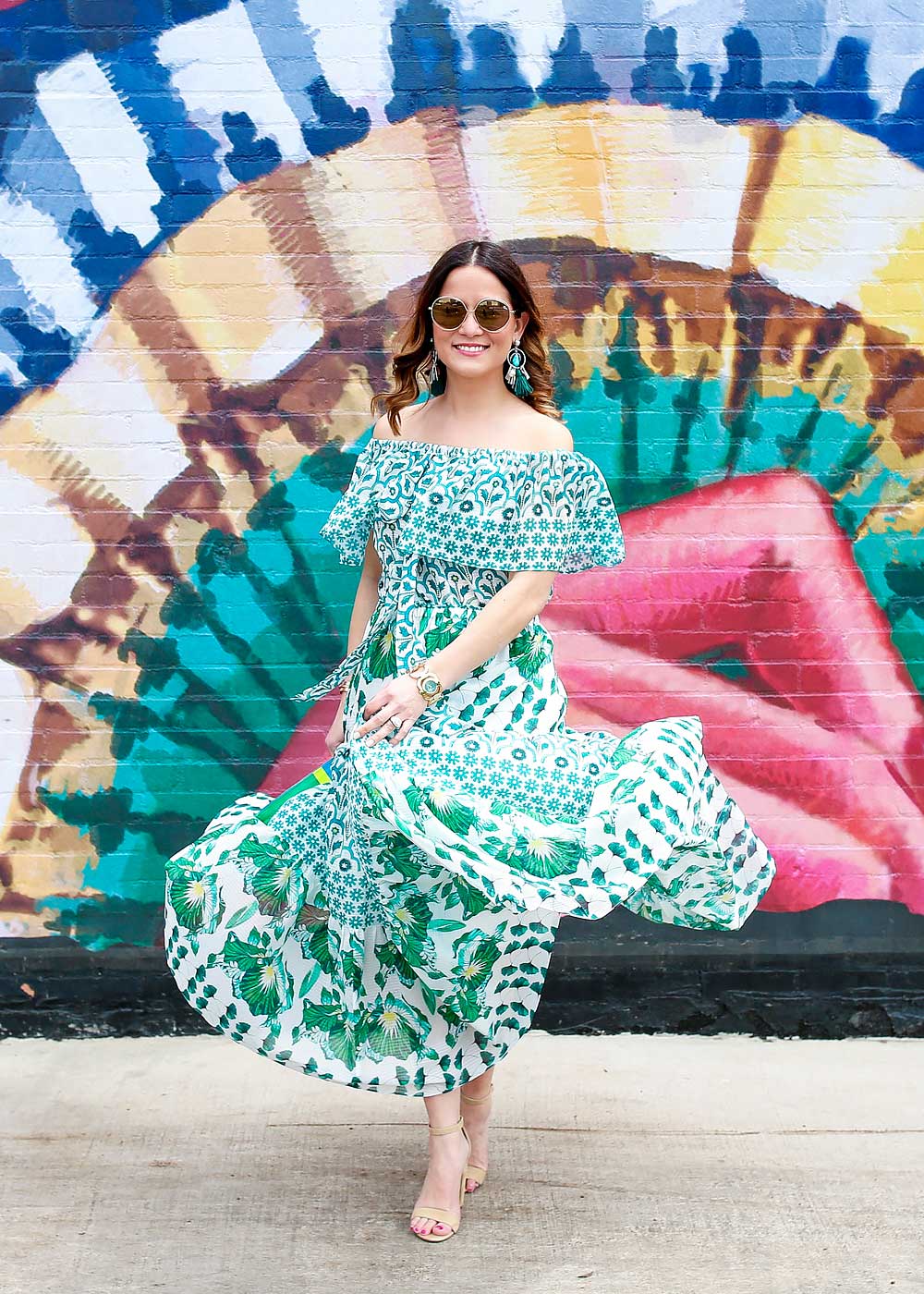 Flowy Green Dress