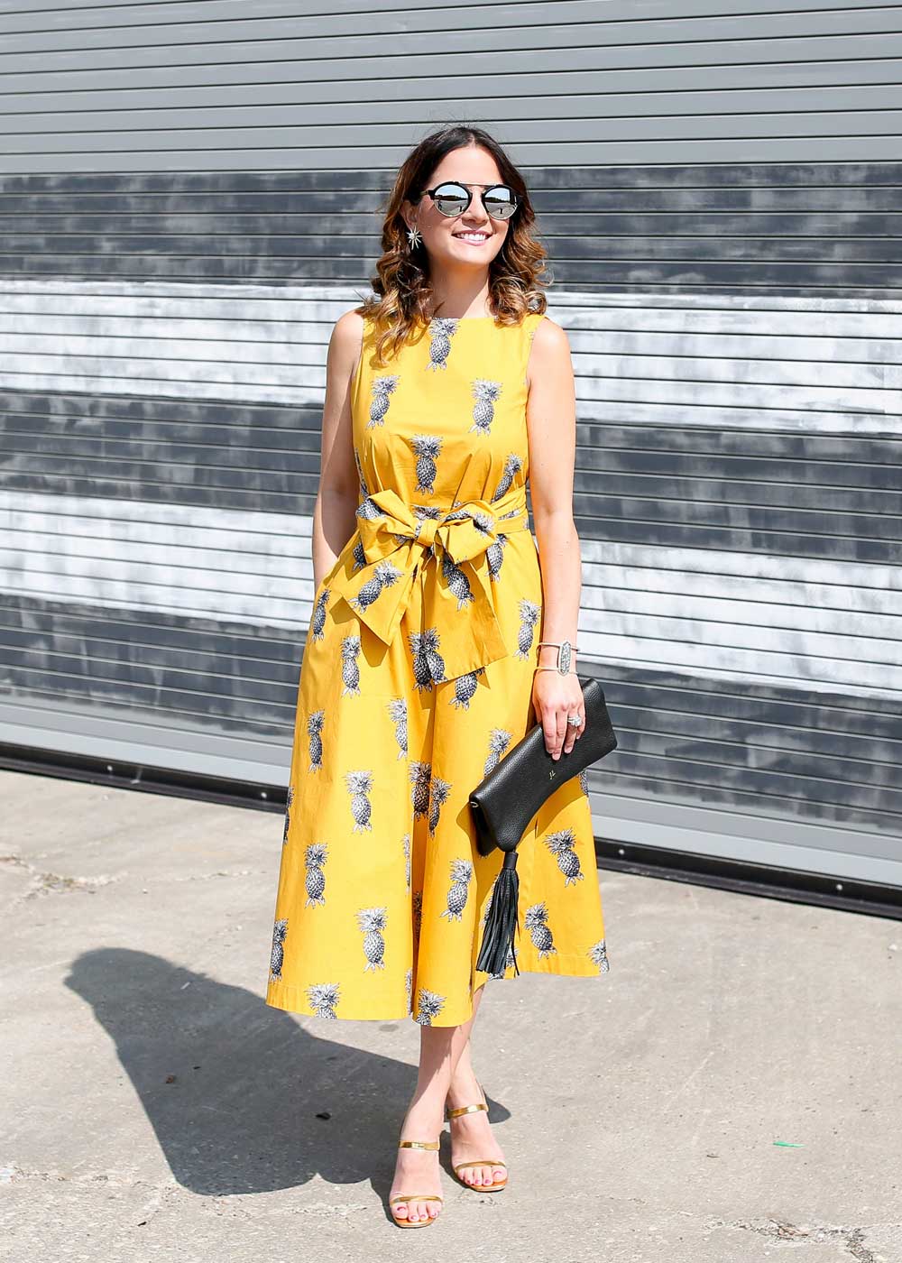 Ann Taylor Pineapple Print Dress