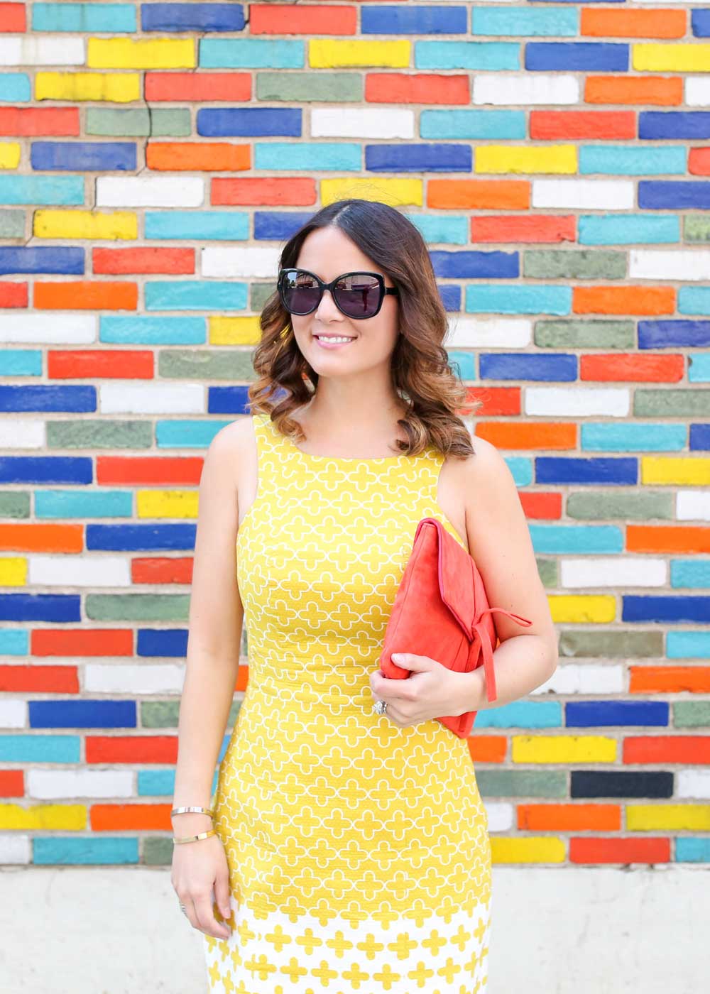 Yellow Sleeveless Shift Dress