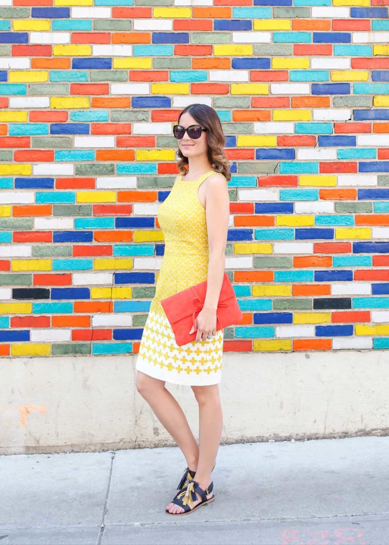 boden yellow dress