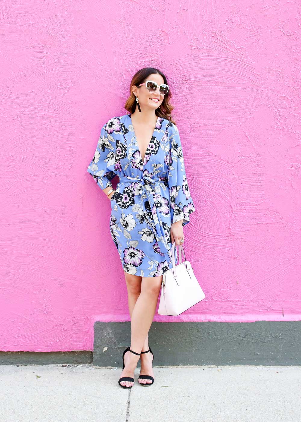 Blue Floral Summer Dress