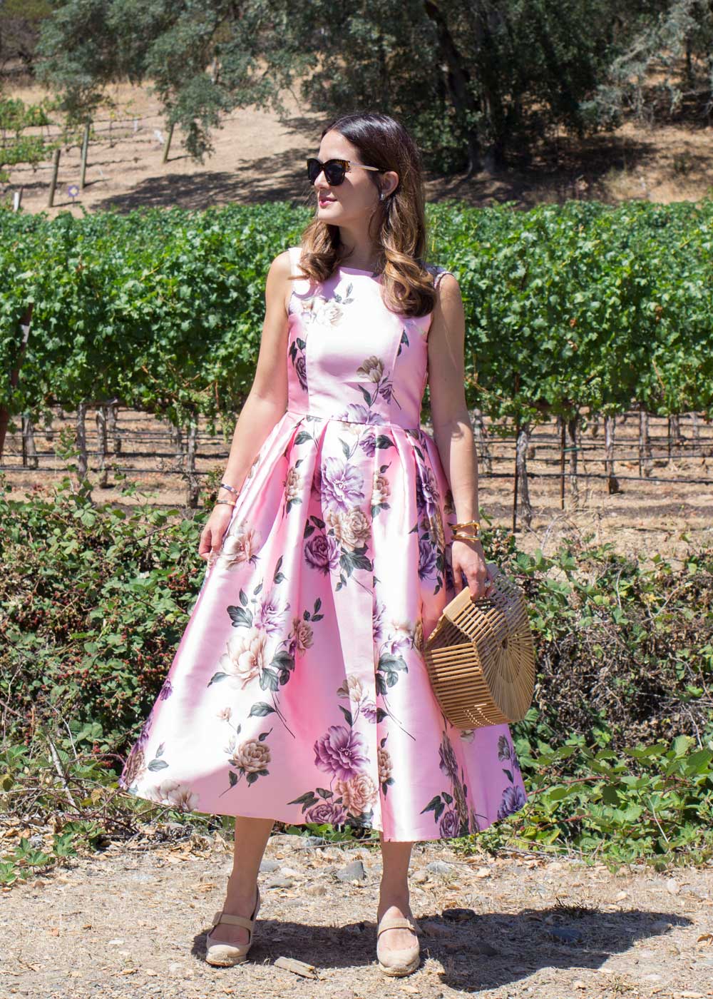 ChicWish Pink Floral Dress