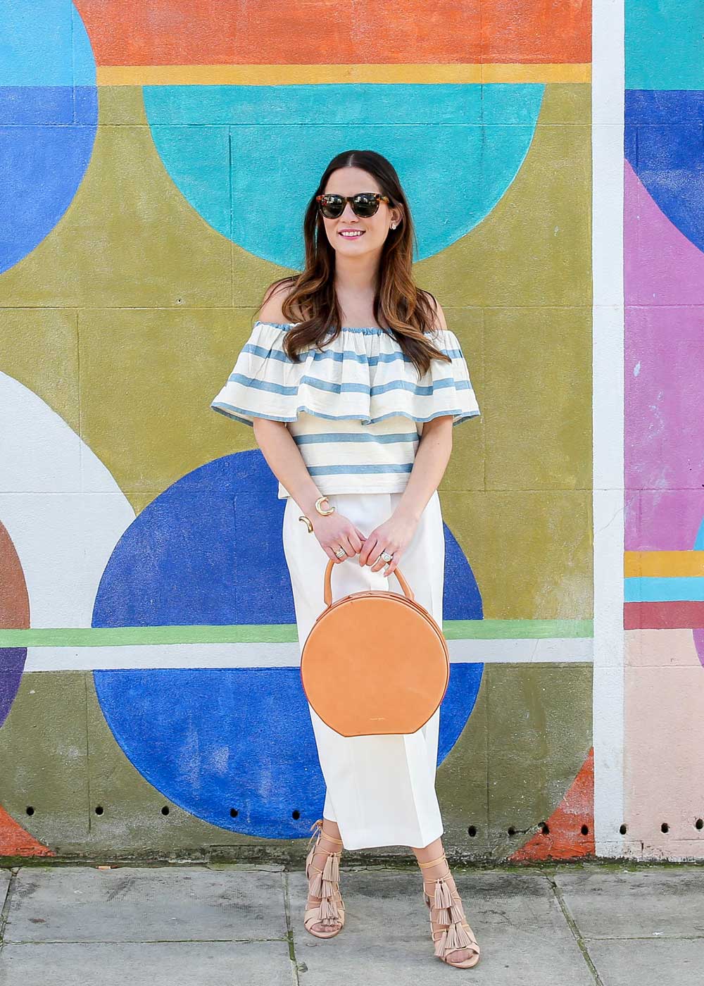 Striped Off the Shoulder Top