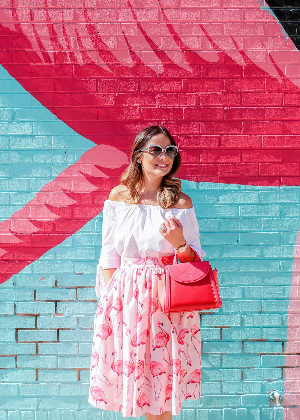 Flamingo Midi Skirt