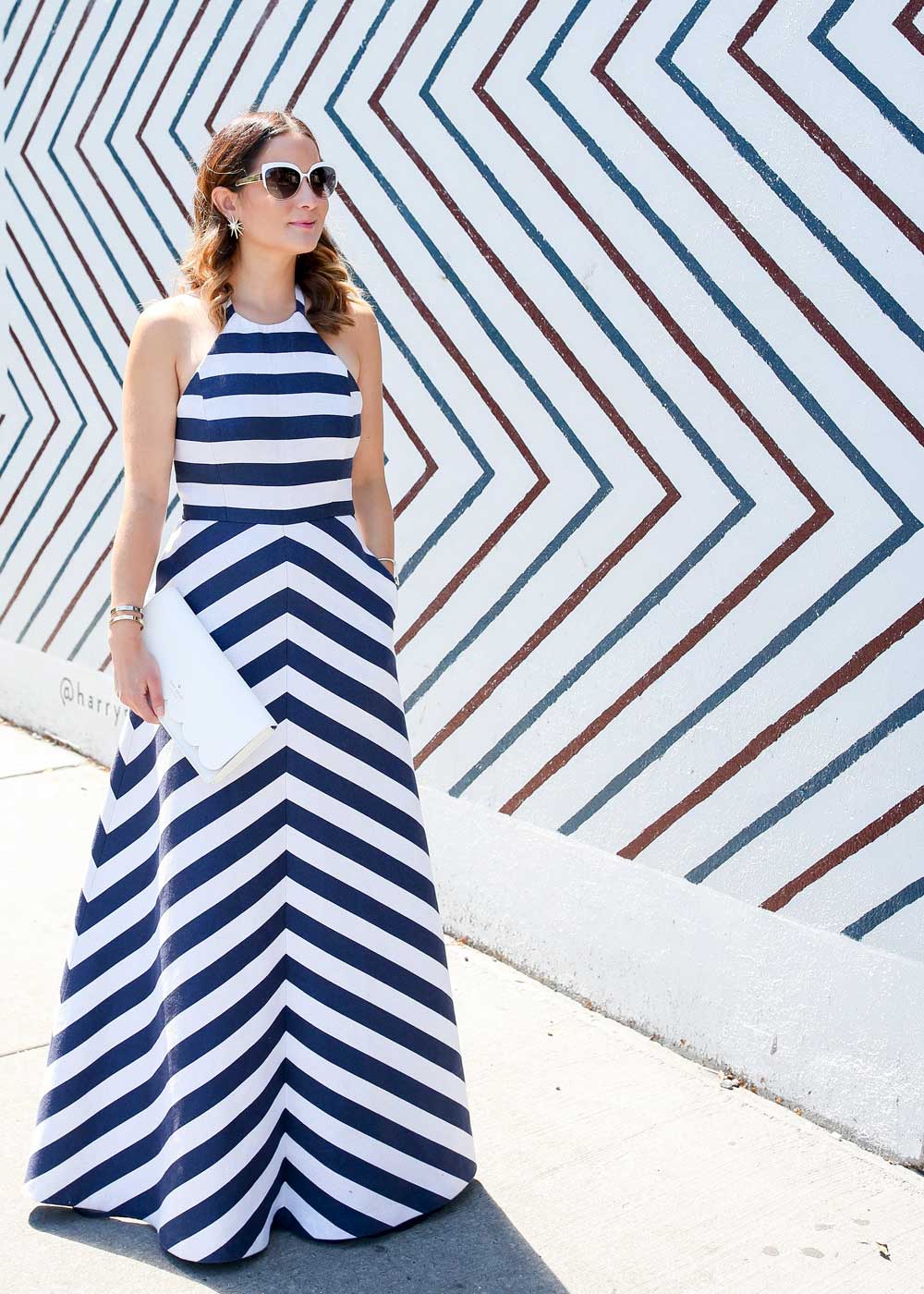 Shoshanna Stripe Maxi Dress