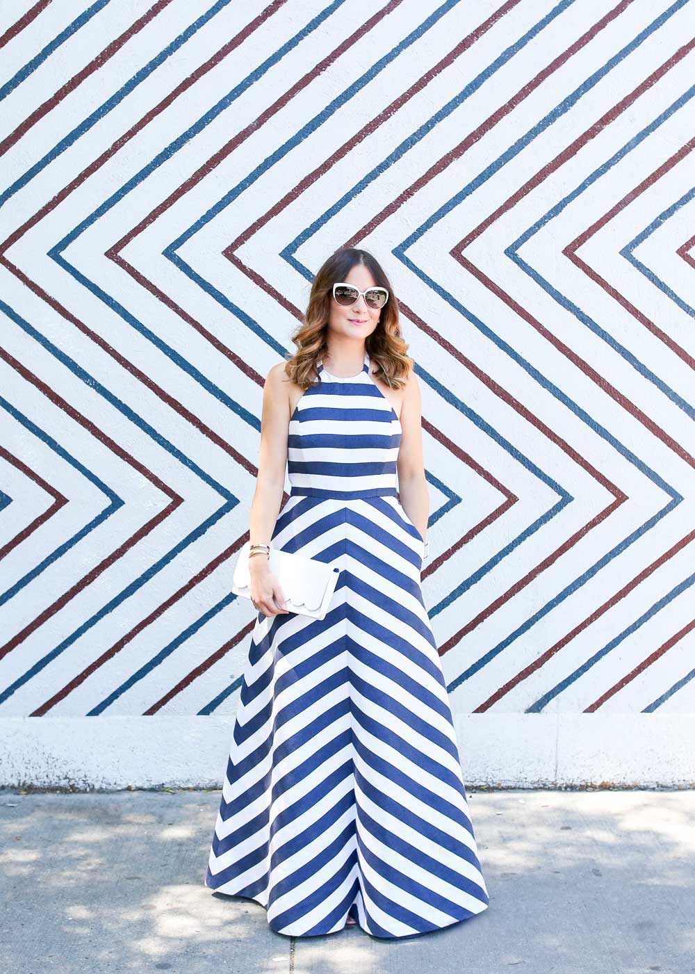 Shoshanna Stripe Gown