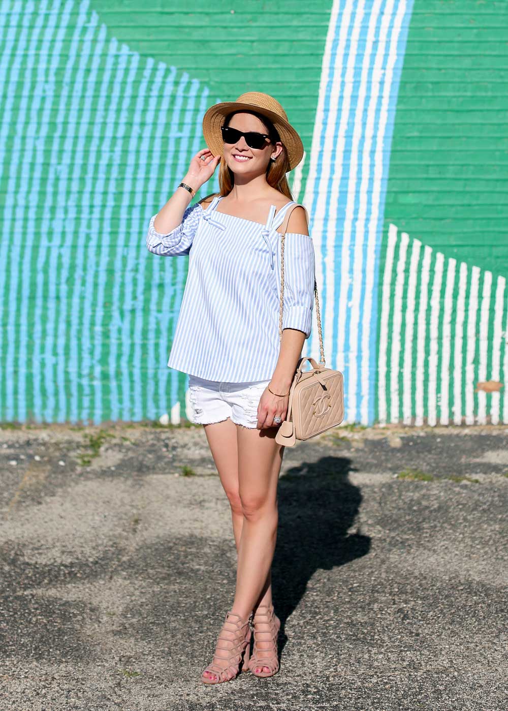 Blue Striped Summer Top