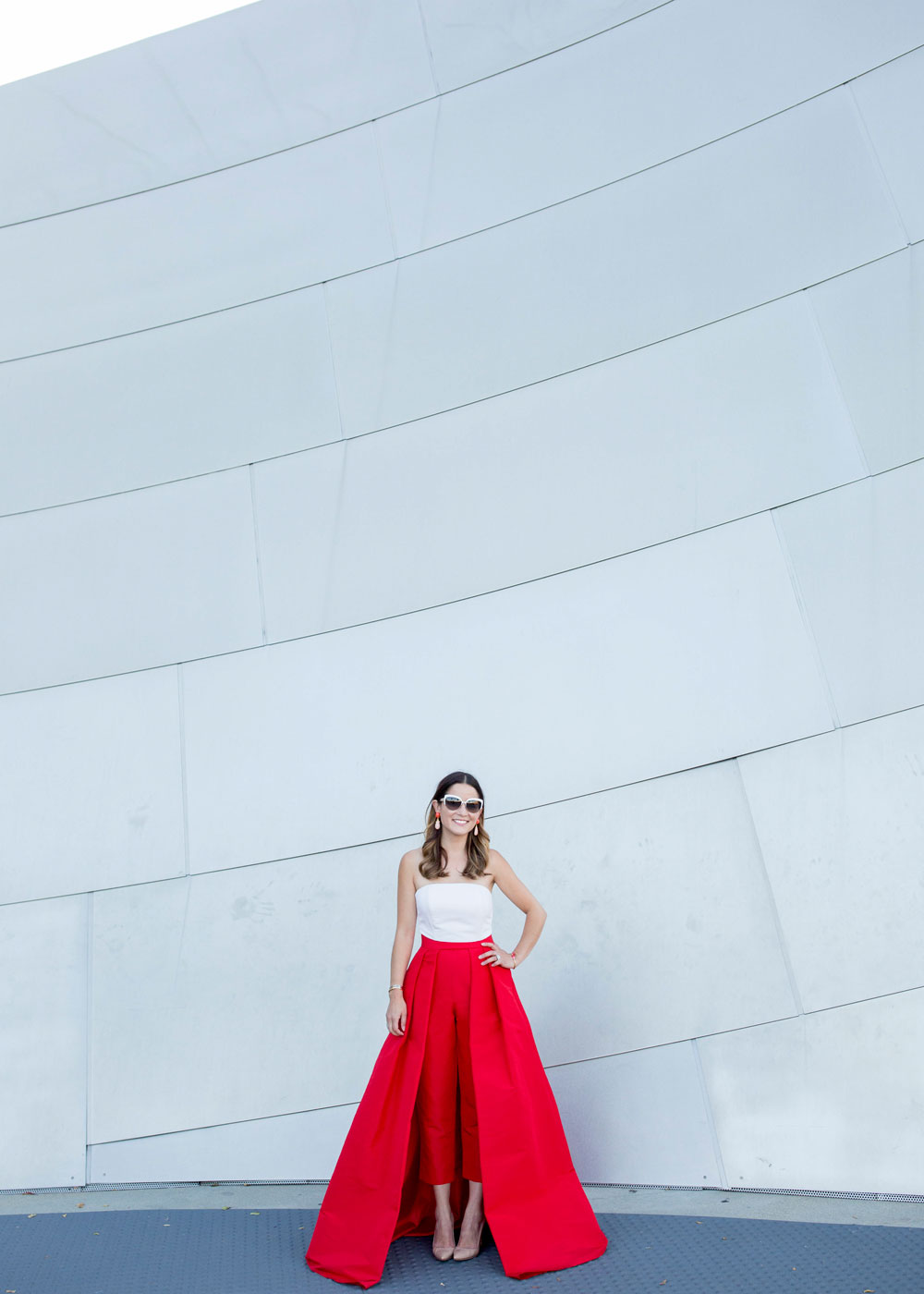 Detachable Red Silk Skirt