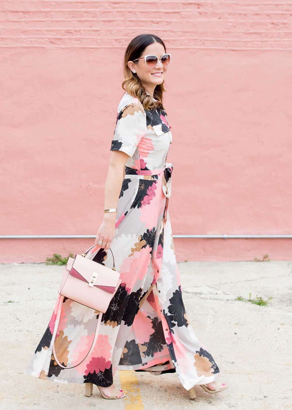 Floral Maxi Shirtdress