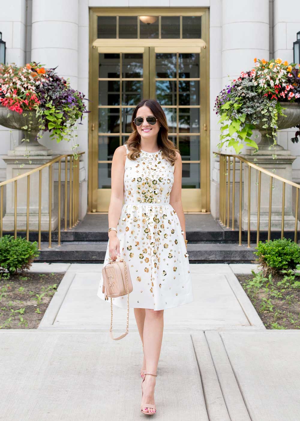 Kate Spade Gold Sequin Dress