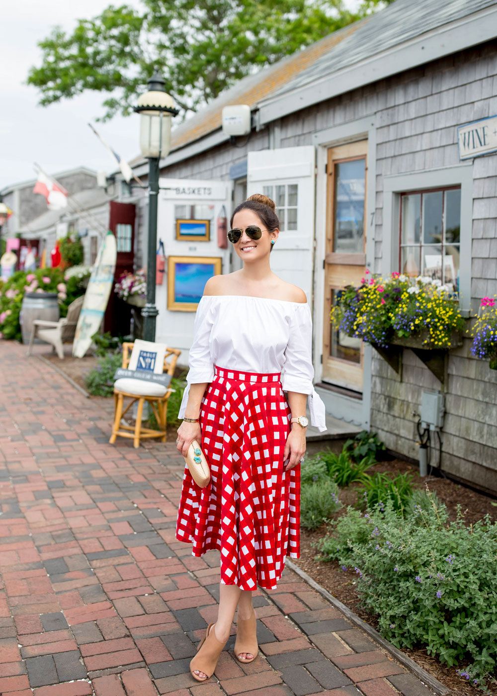 Red Gingham Skirt