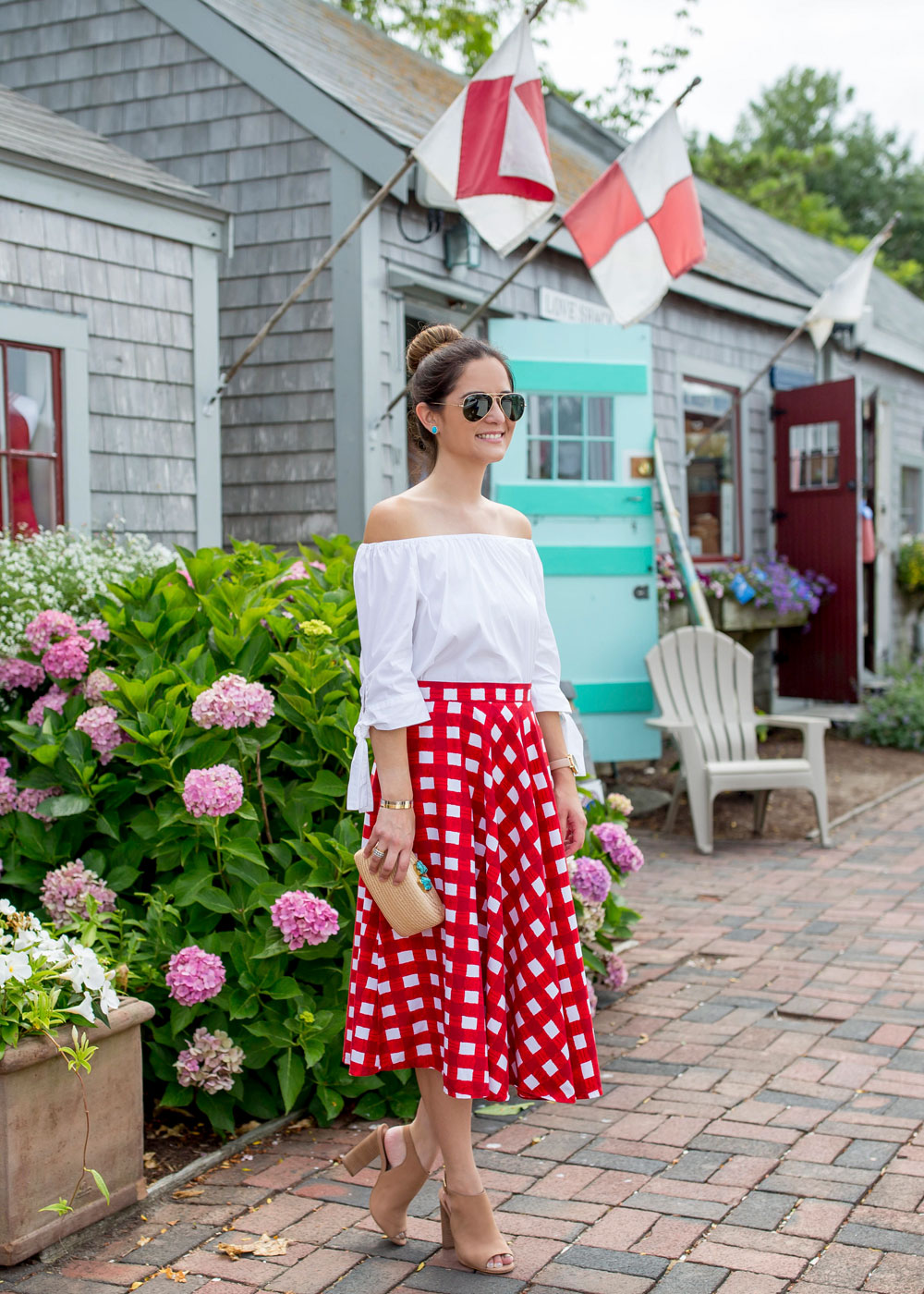 Red Check Skirt