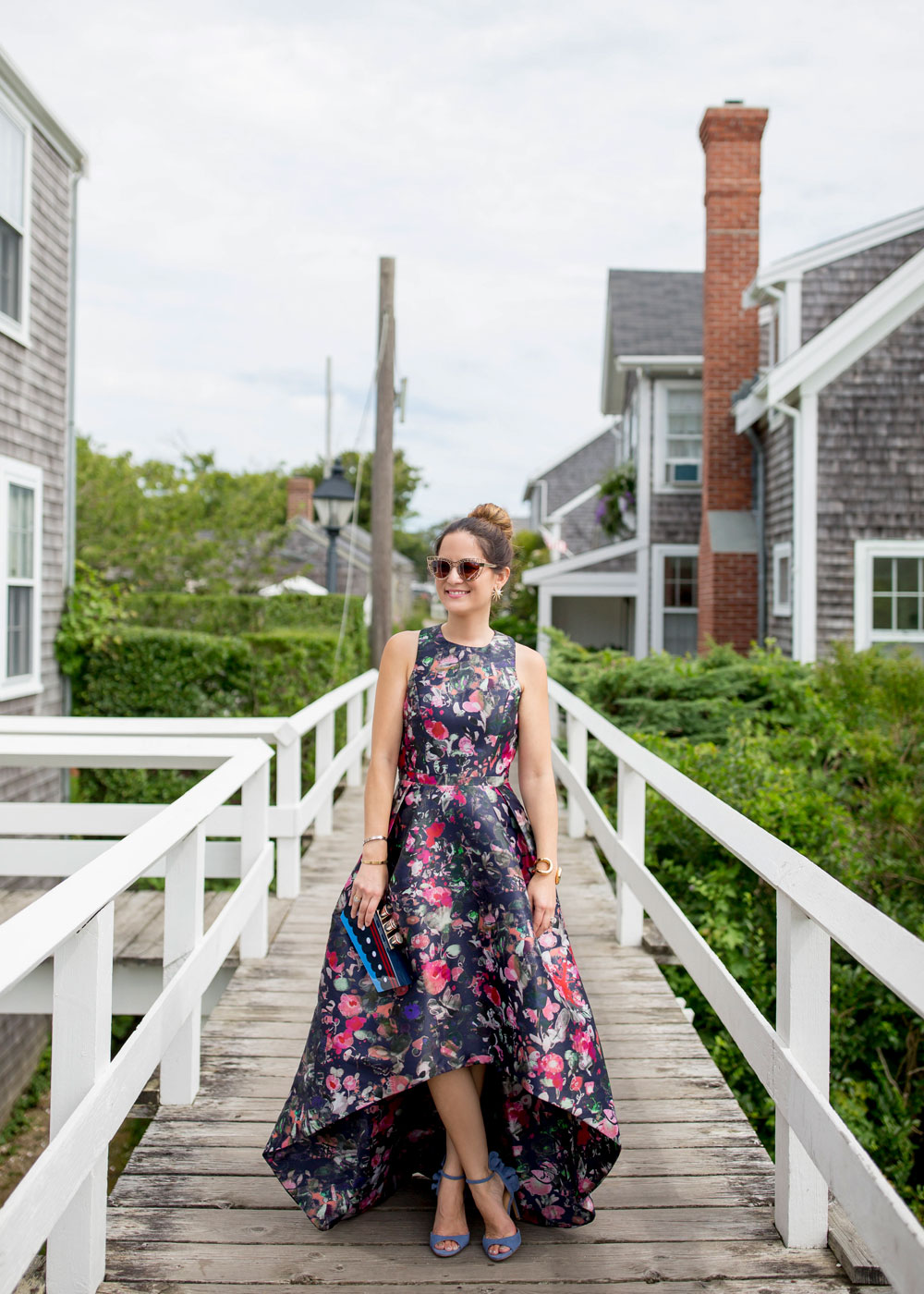 Floral High Low Gown