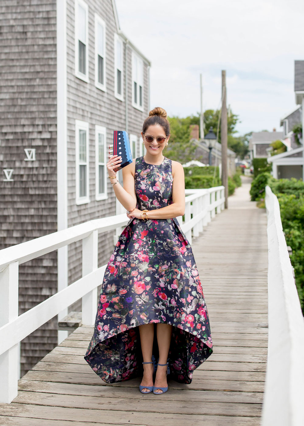 Monique Lhuillier Floral Gown