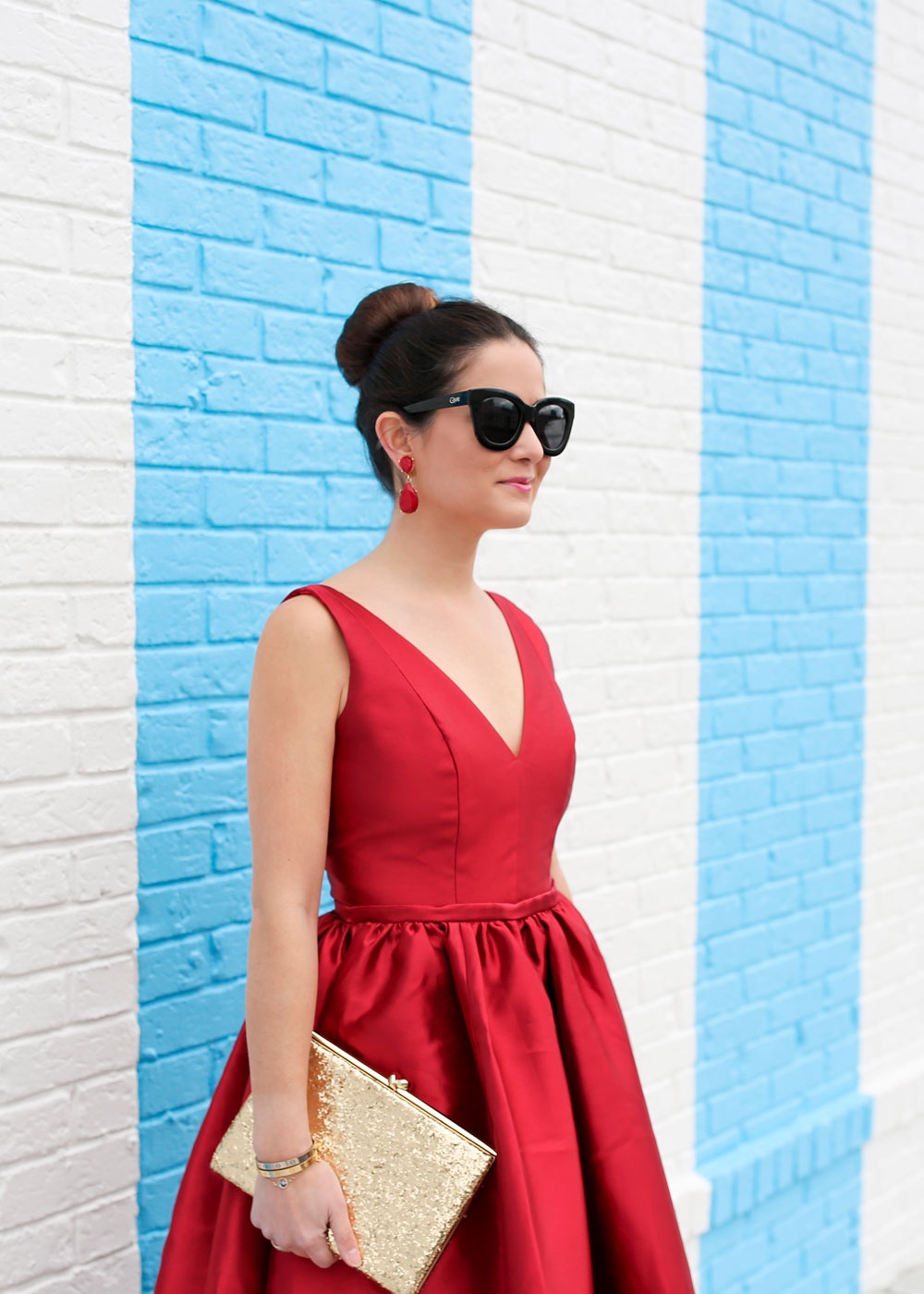 Kenneth Jay Lane Red Drop Earrings