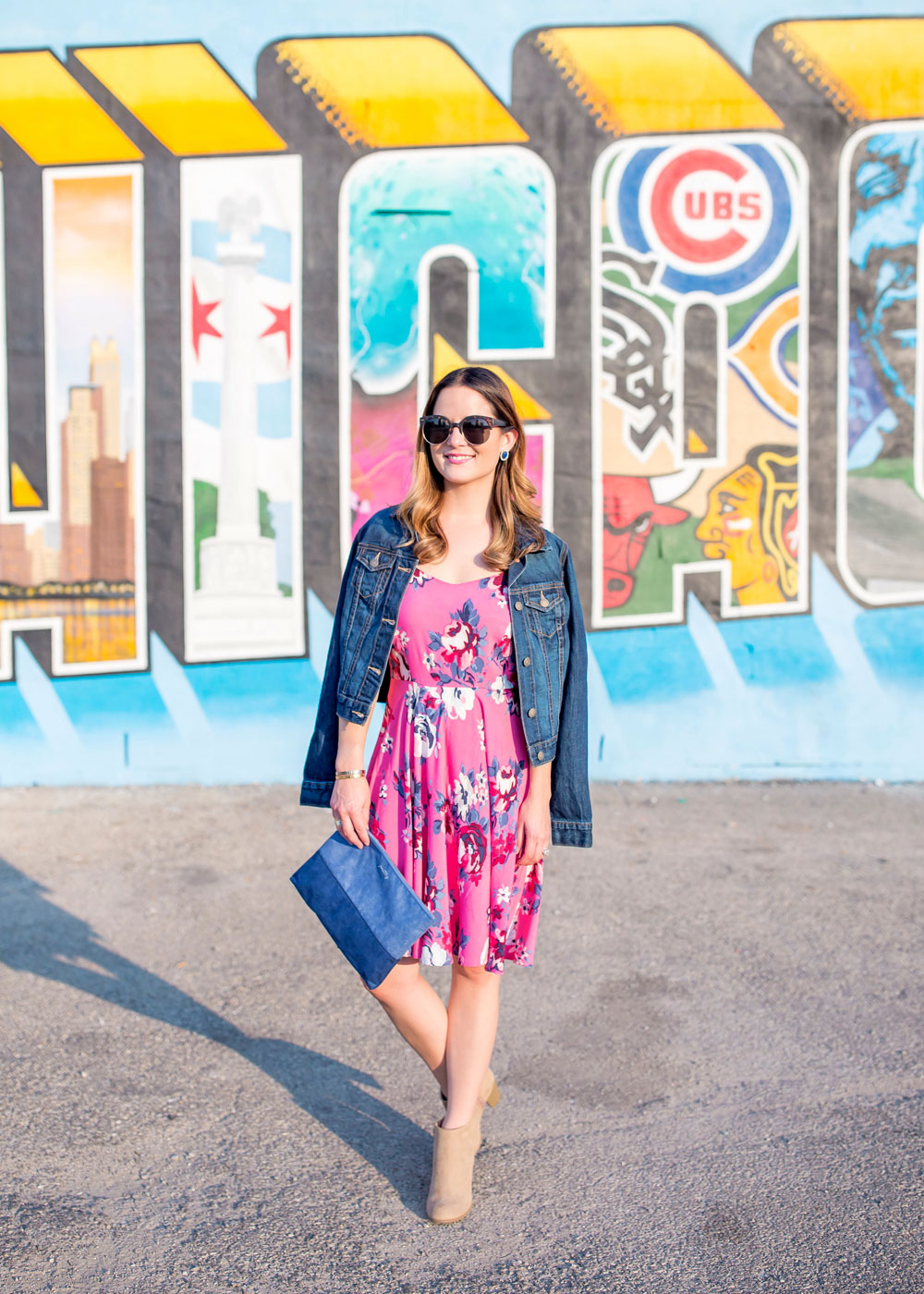 Old Navy Pink Floral Dress