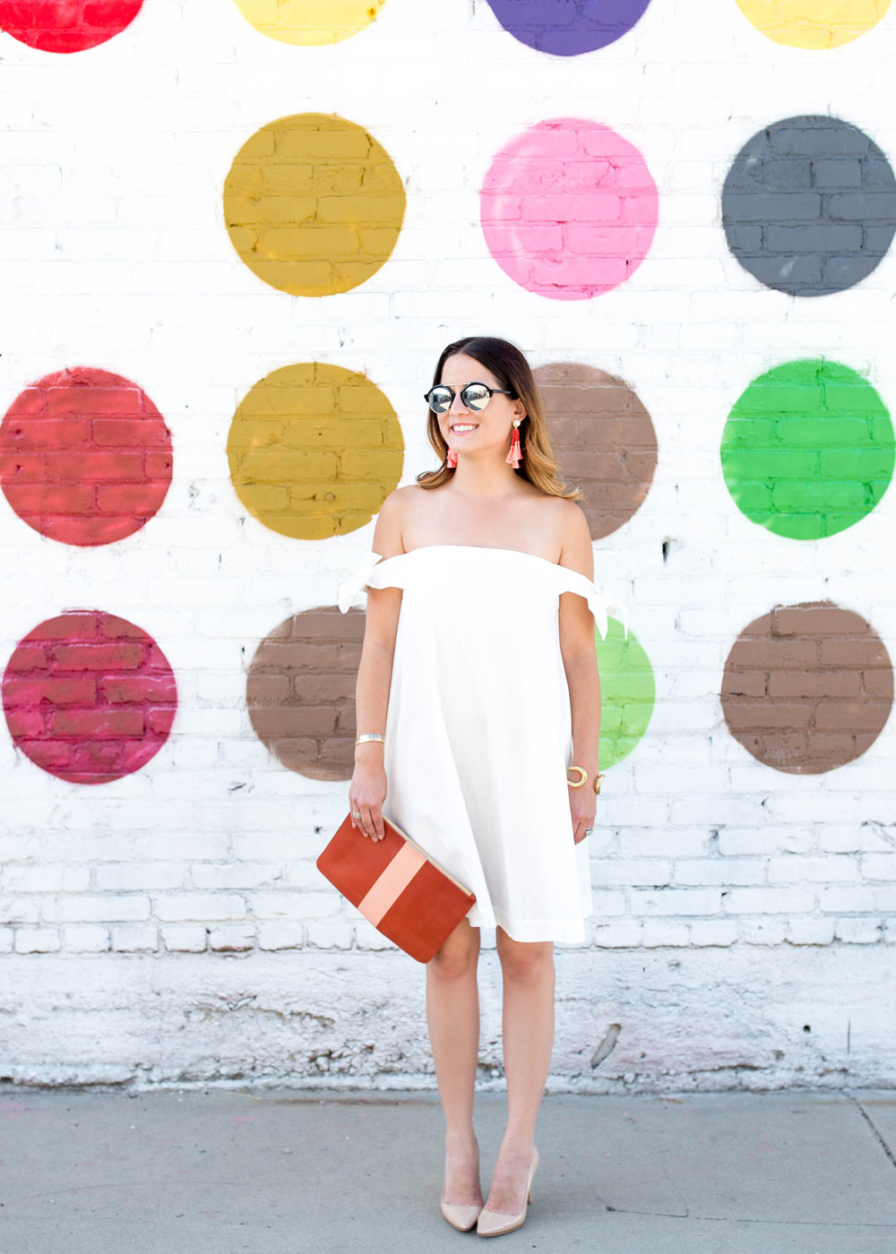 White Off the Shoulder Dress