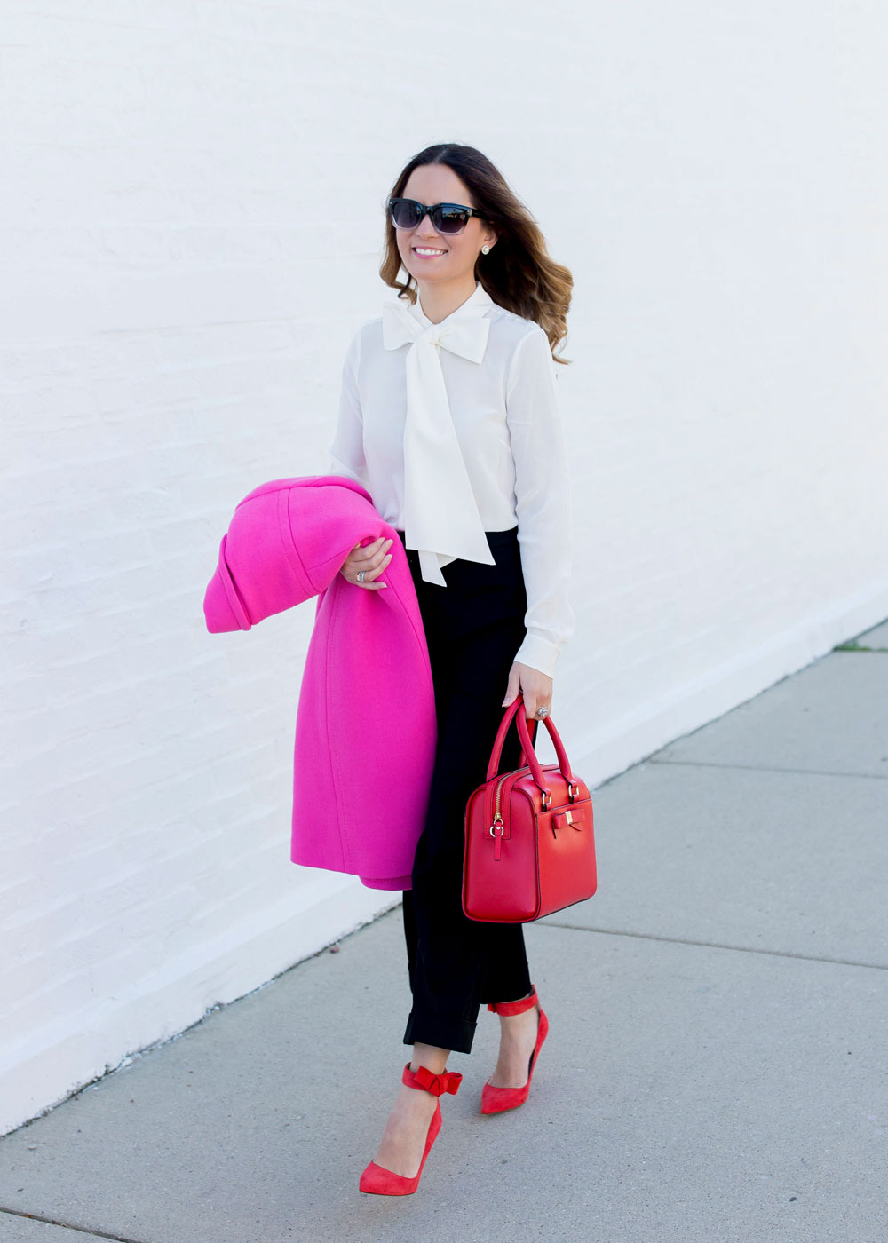 Bow Detail Silk Blouse