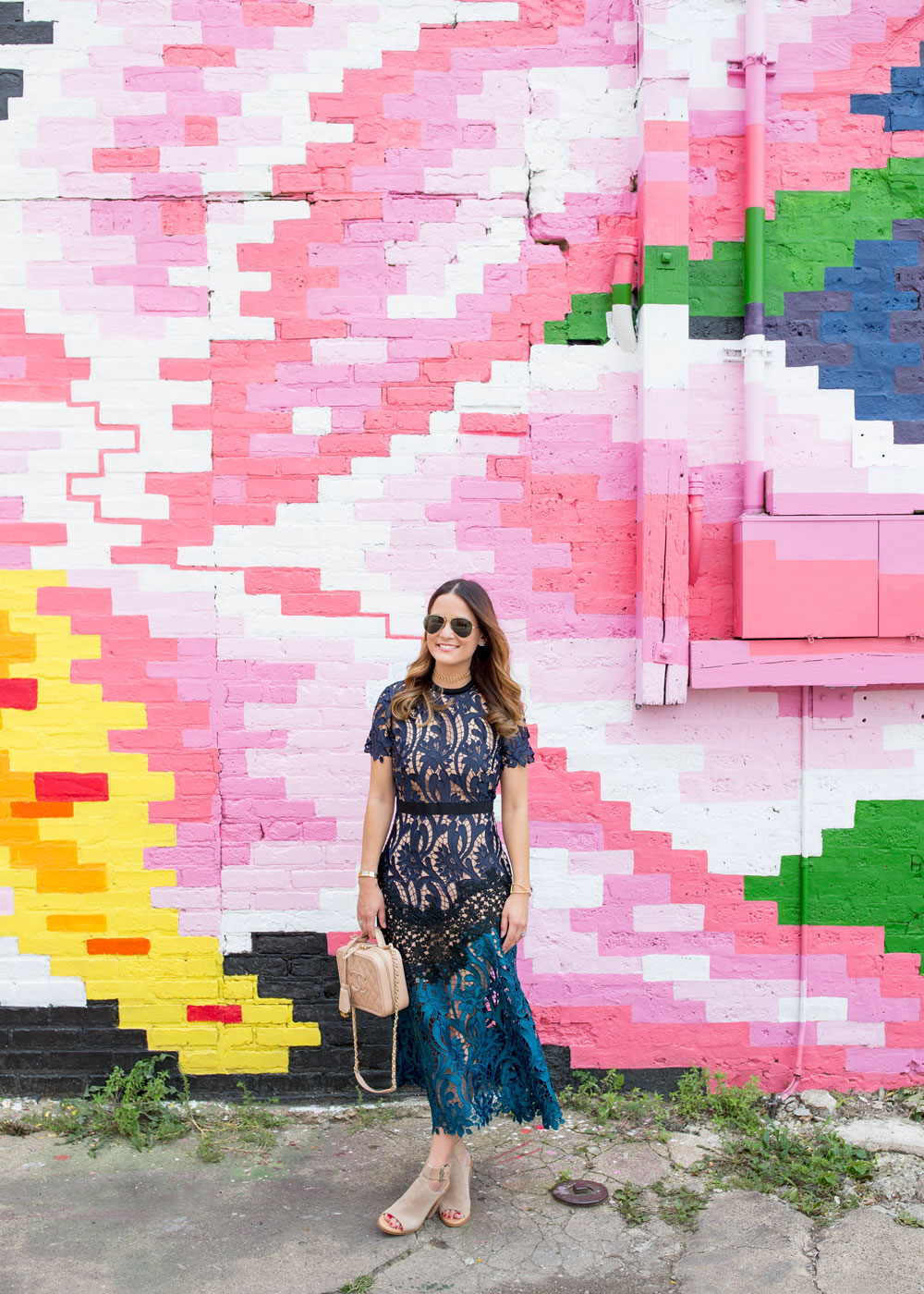 Self Portrait Prairie Midi Dress