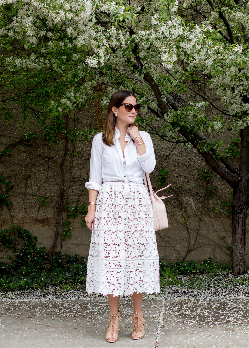 Self Portrait White Lace Dress