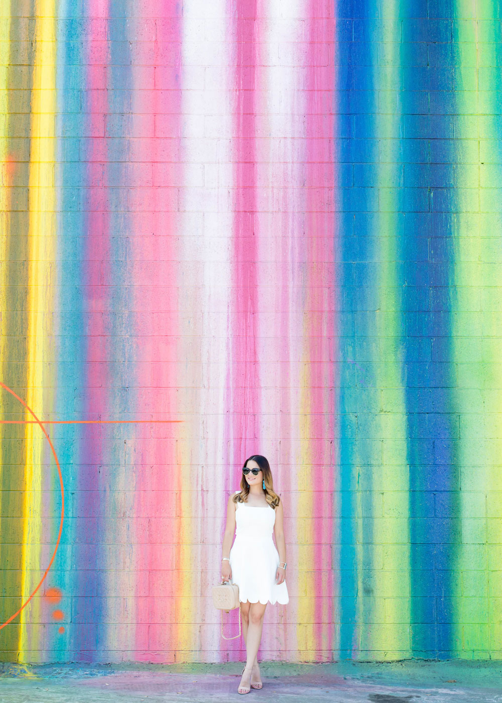 Los Angeles Dripping Paint Mural Wall