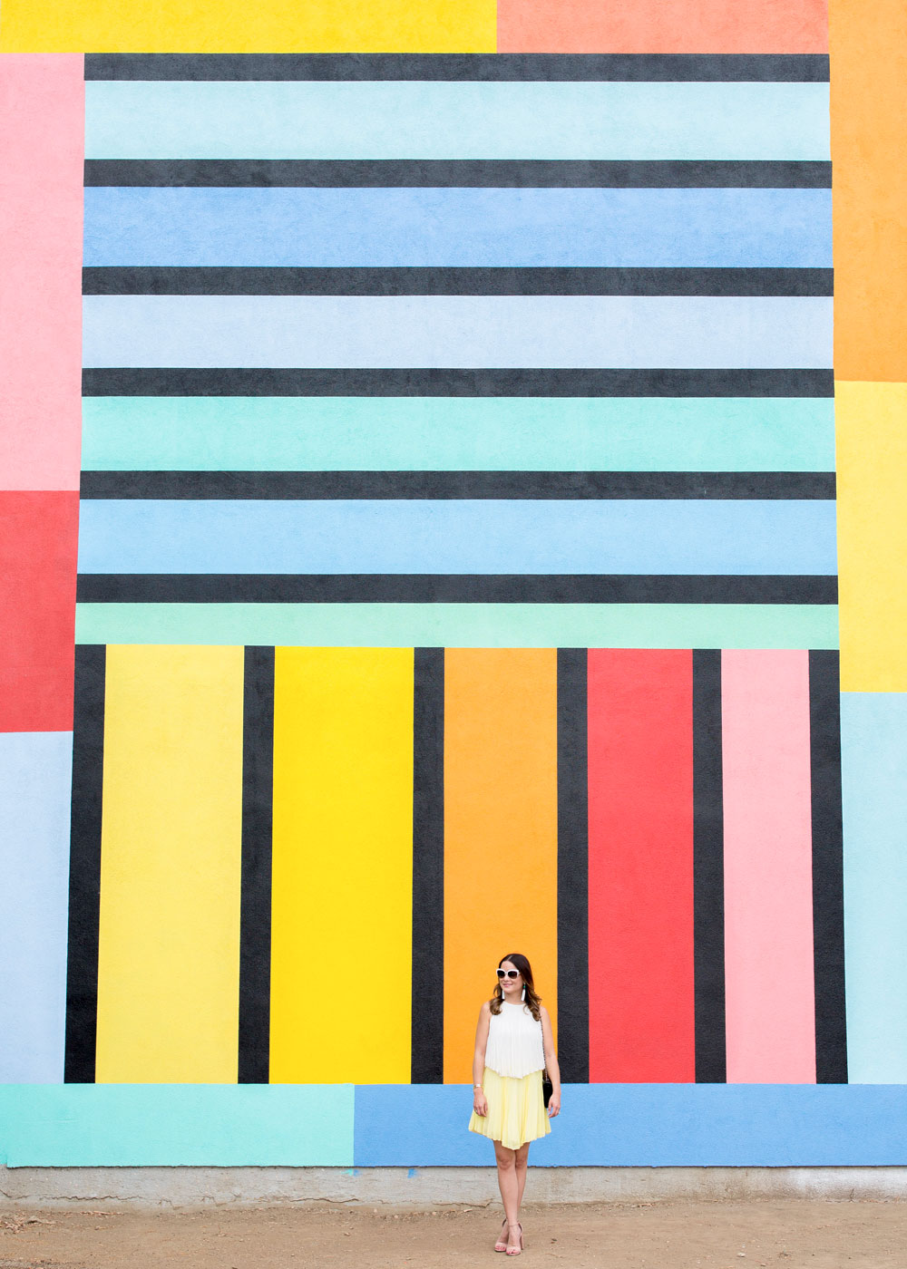 Los Angeles Vanice Multicolor Grid Wall