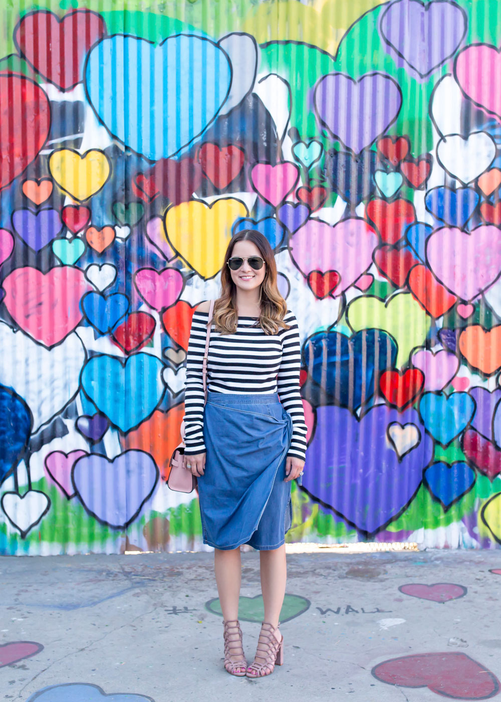 Los Angeles Colorful Hearts Mural