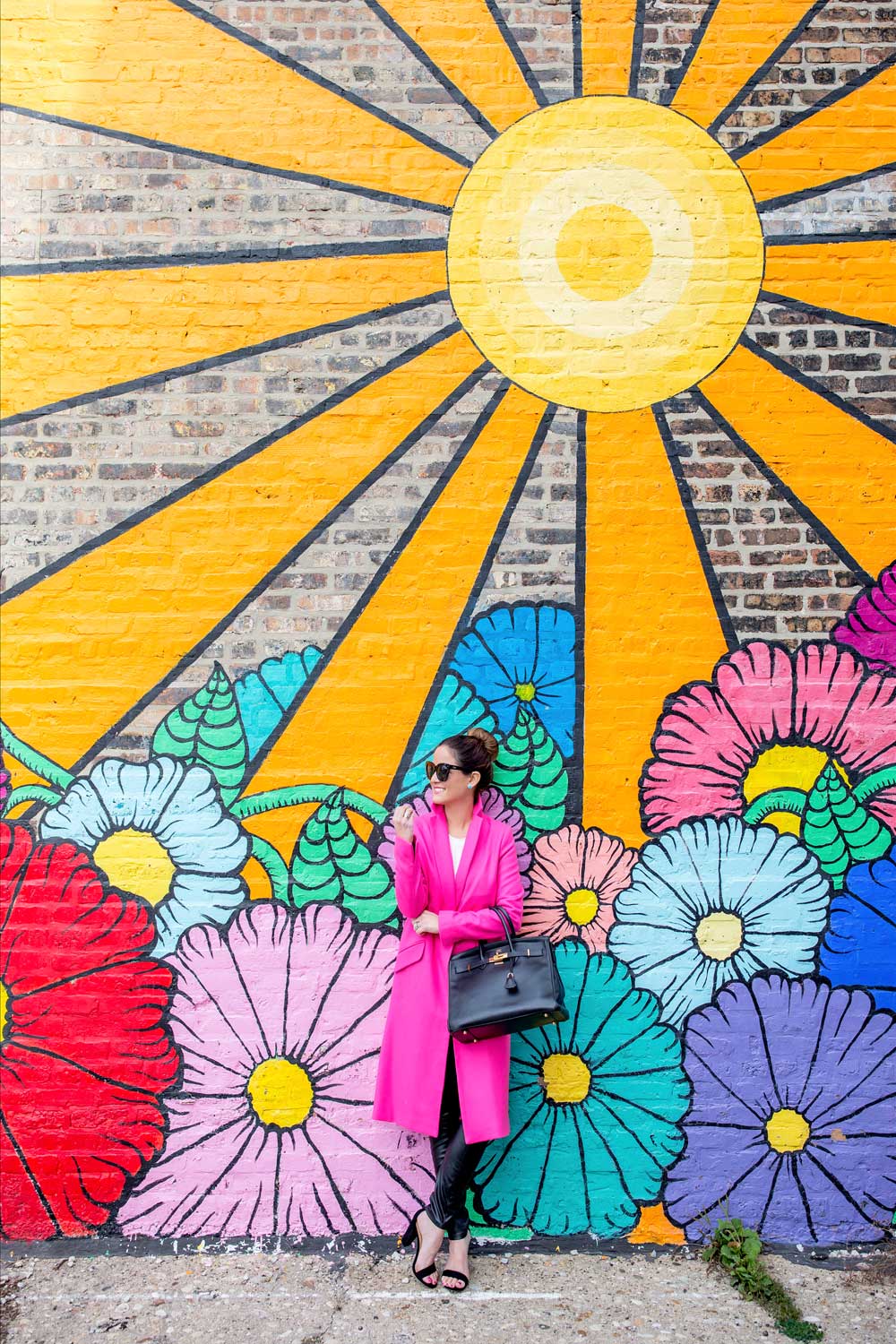 Chicago Flower Sun Mural