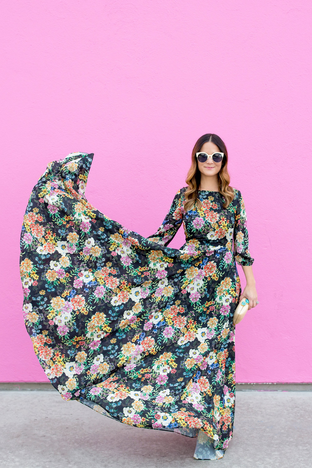 Flowing Floral Maxi Dress