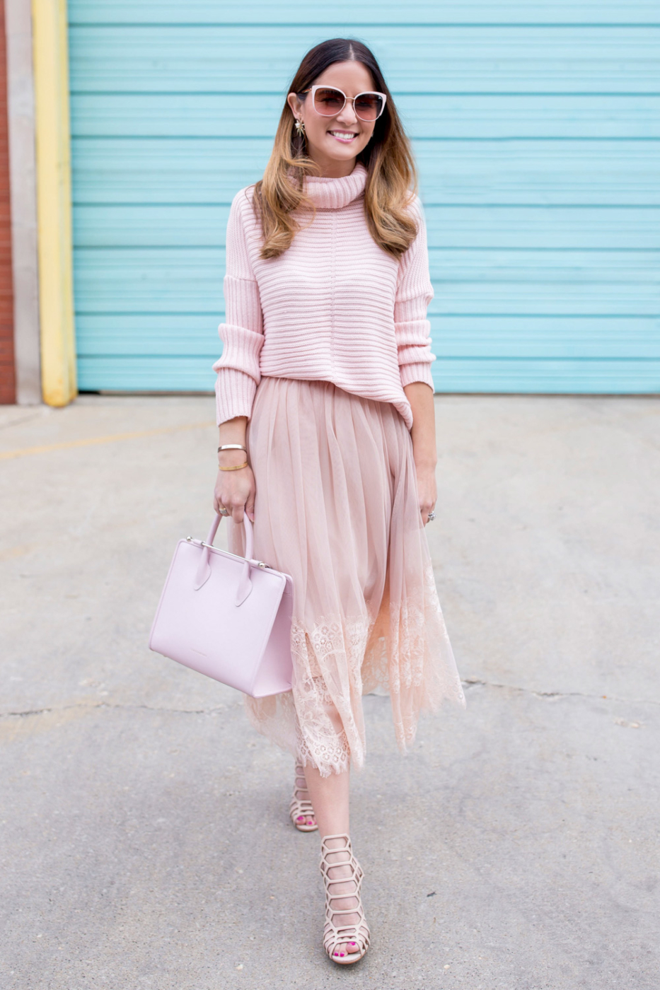 ASOS Blush Turtleneck Sweater