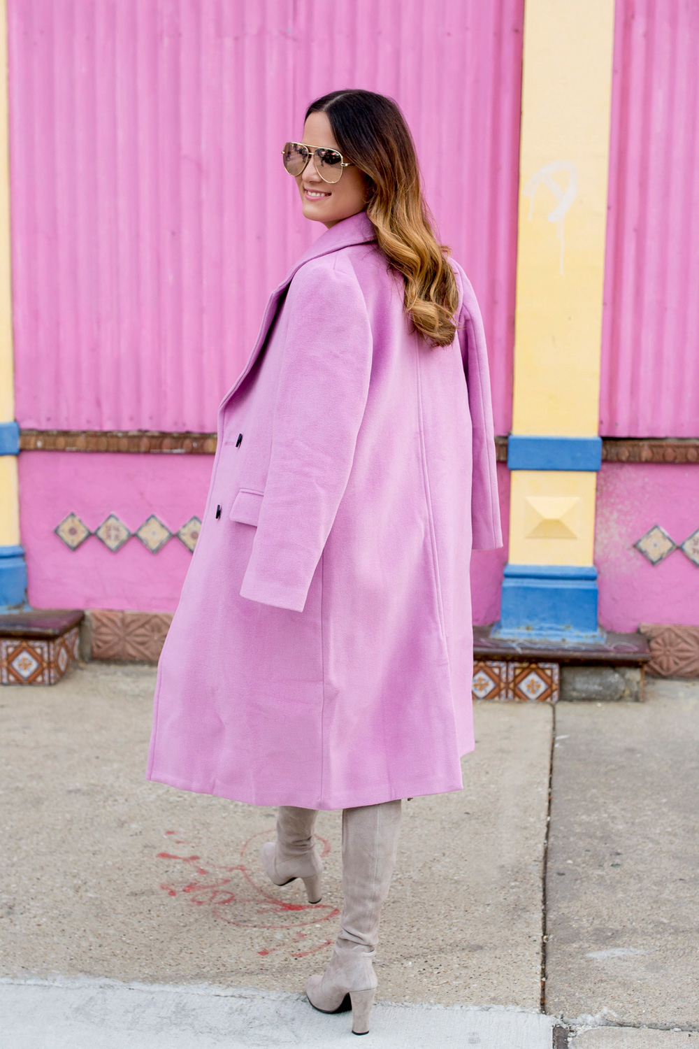 Long Pink Winter Coat