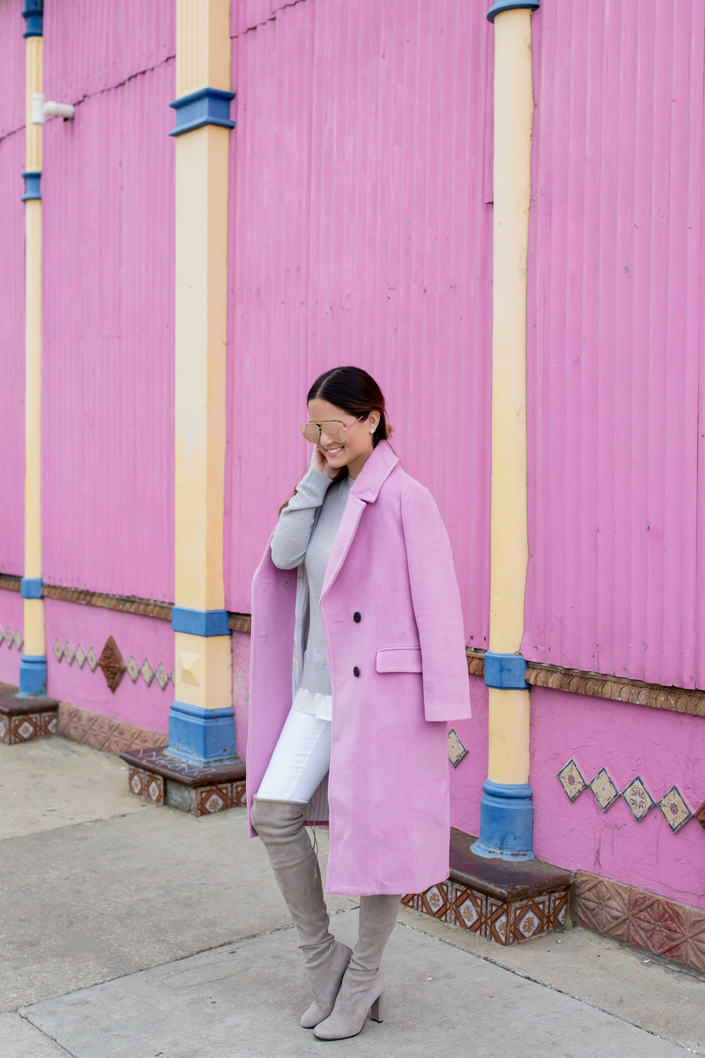 Pink Coat Outfit