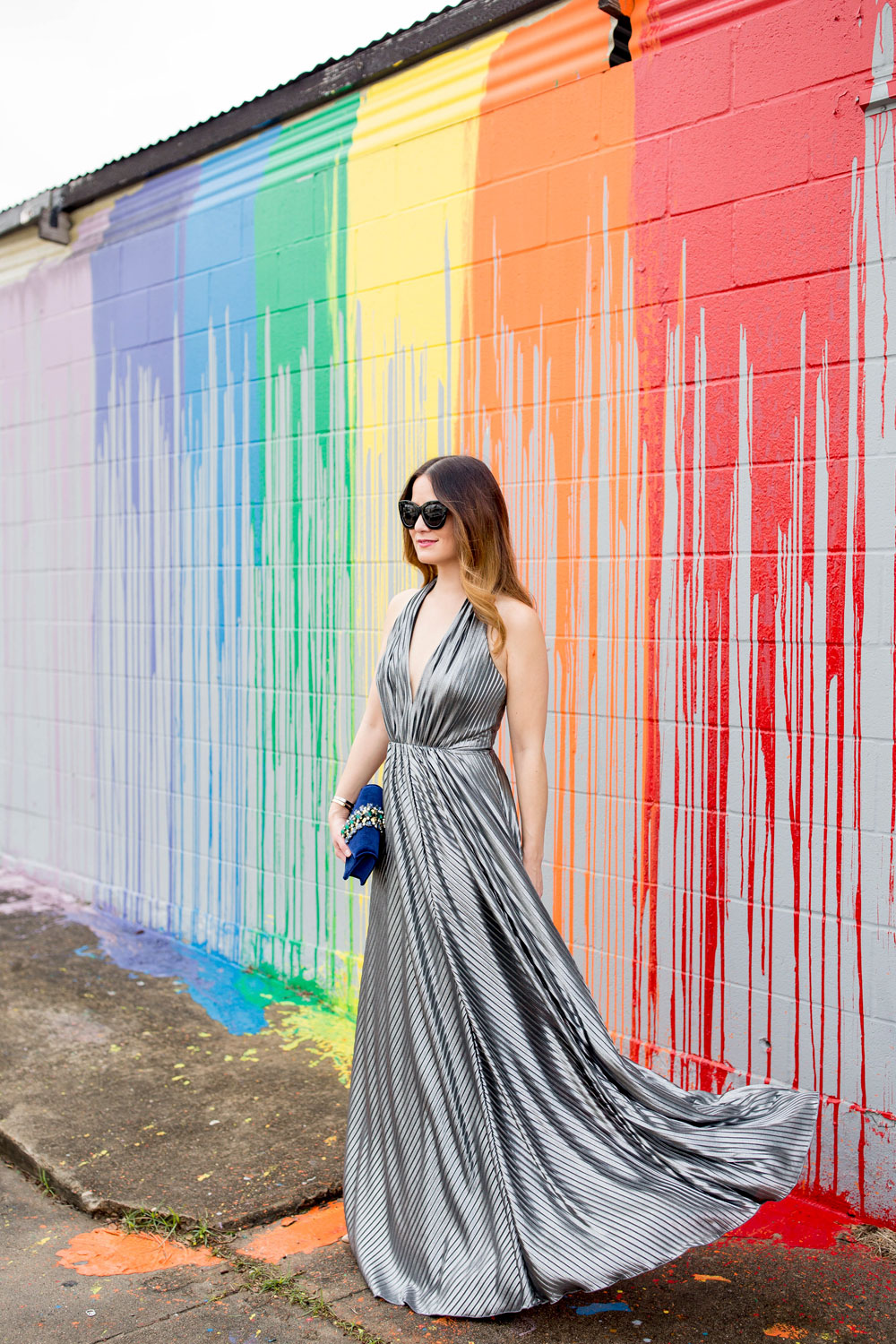 Rainbow Paint Wall Houston