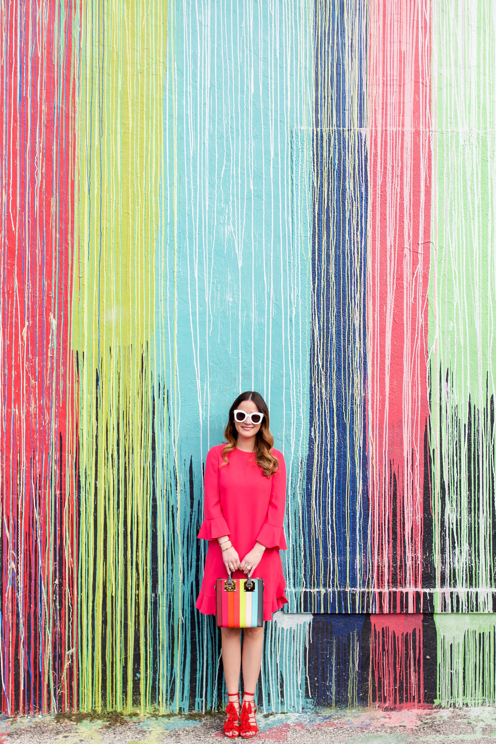 Dripping Paint Mural Wall Houston