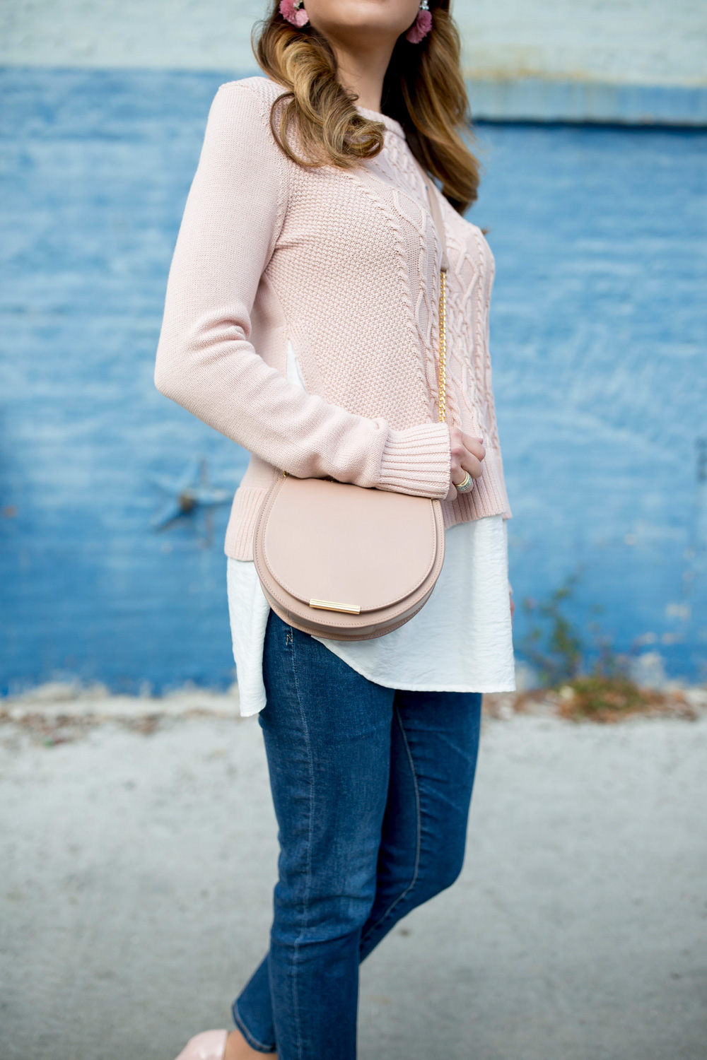 Cuyana Mini Chain Saddle Bag